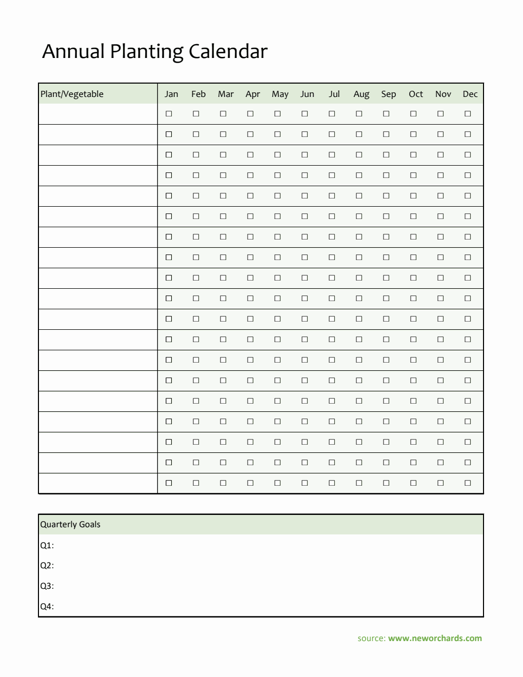 Free Gardening Templates (PDF, Word, Excel)