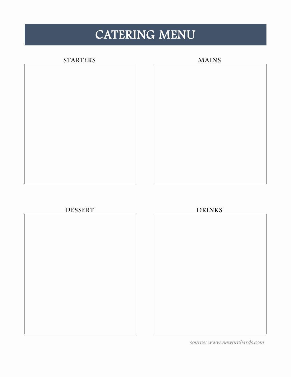 free catering beo templates for microsoft word - free... Free Word Catering Menu Templates