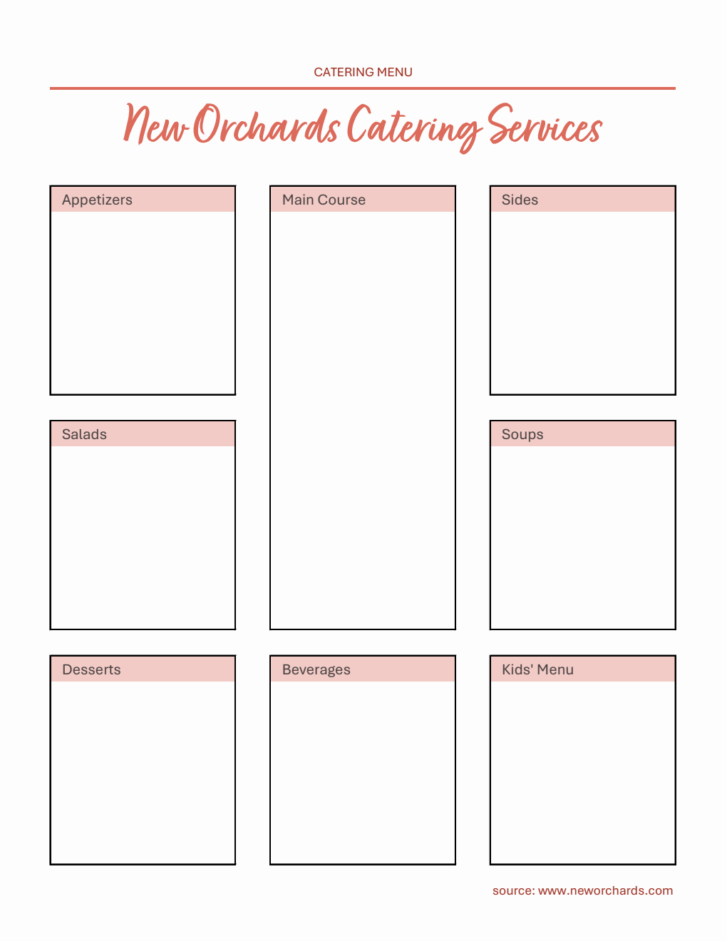 free 30 catering order forms in pdf ms word excel... Free Catering Templates (PDF, Word, Excel)