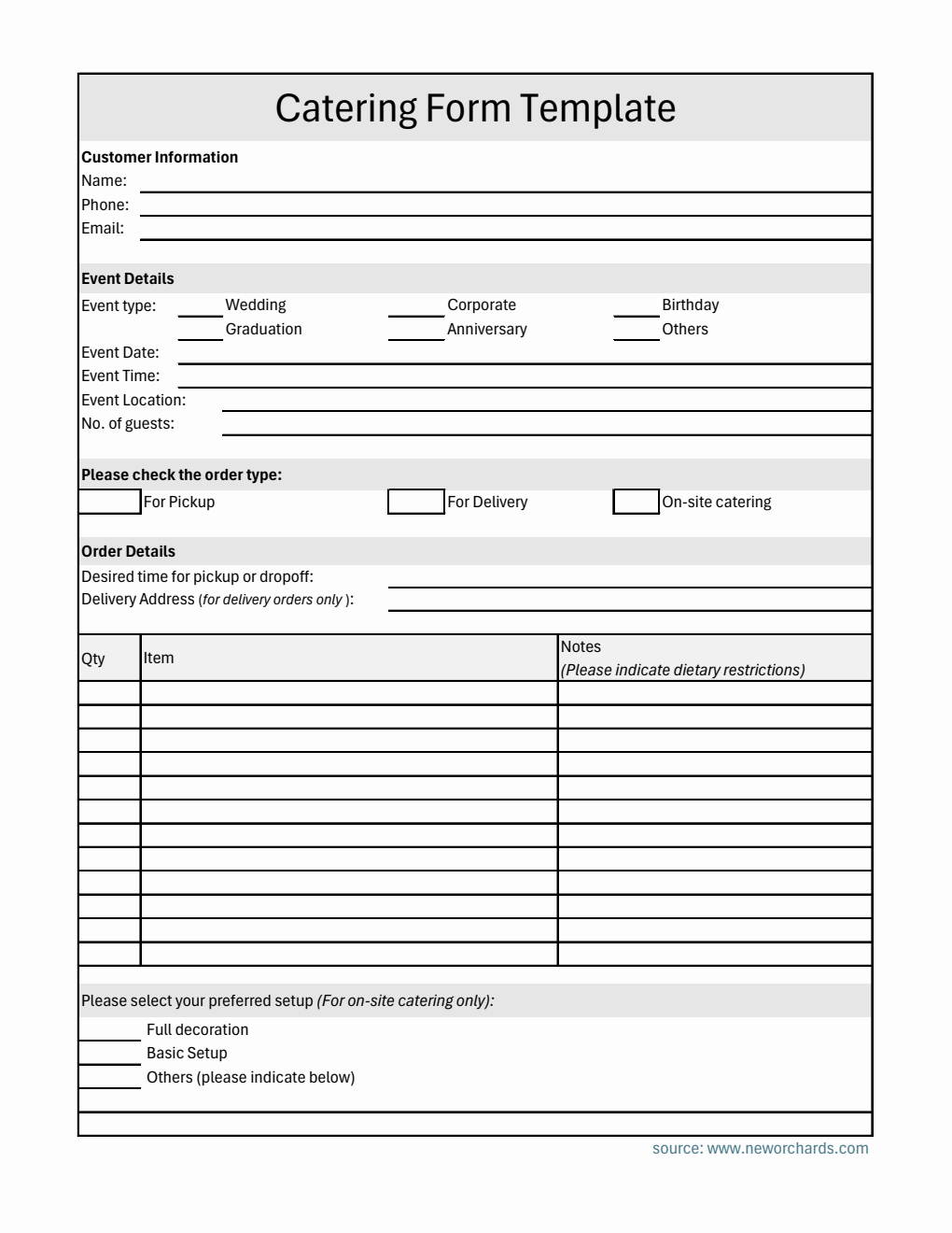 Free Catering Templates PDF Word Excel free-catering-templates-pdf-word-excel