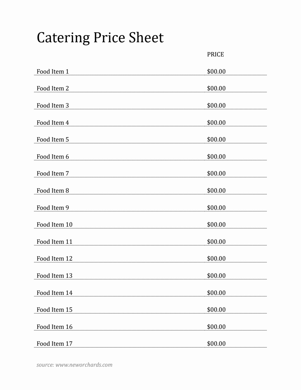 free 30 catering order forms in pdf ms word excel... Free Catering Templates (PDF, Word, Excel)