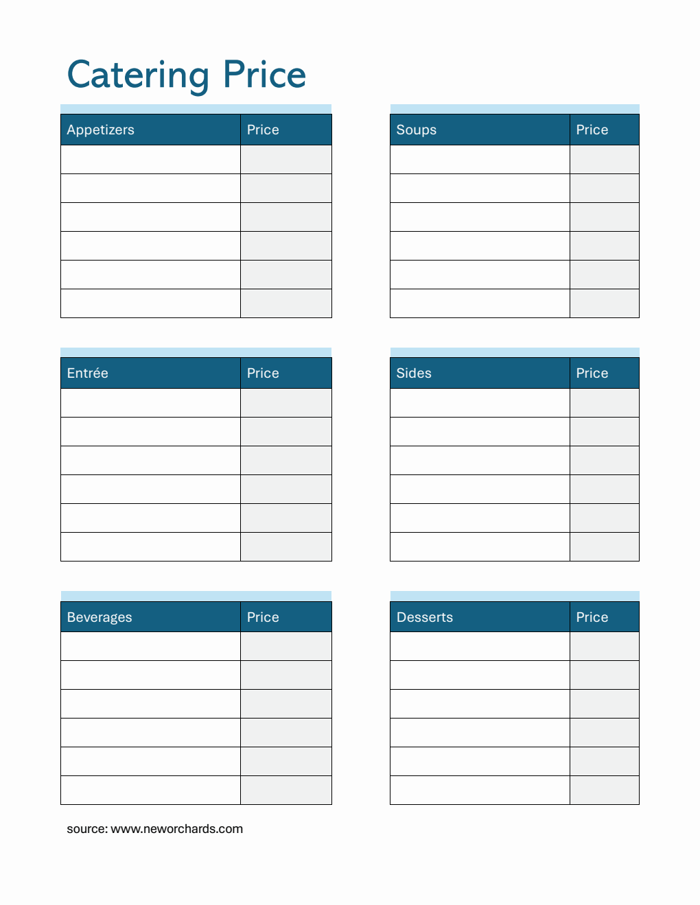free catering templates (pdf, word, excel) Images High... Free Catering Templates (PDF, Word, Excel)