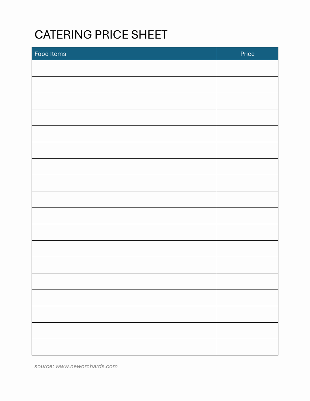 free catering templates (pdf, word, excel) Images High... Free Catering Templates (PDF, Word, Excel)