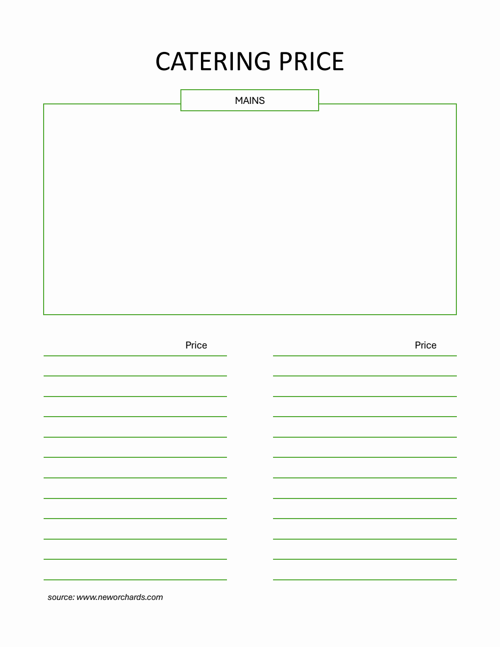 free catering templates (pdf, word, excel) Images High... Free Catering Templates (PDF, Word, Excel)