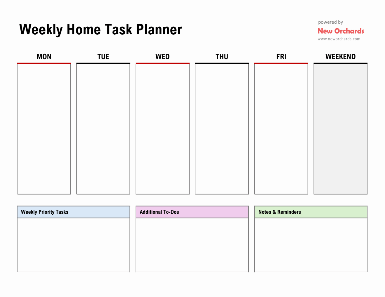 Excel Week Task Planner Free Excel Task Tracker Templates