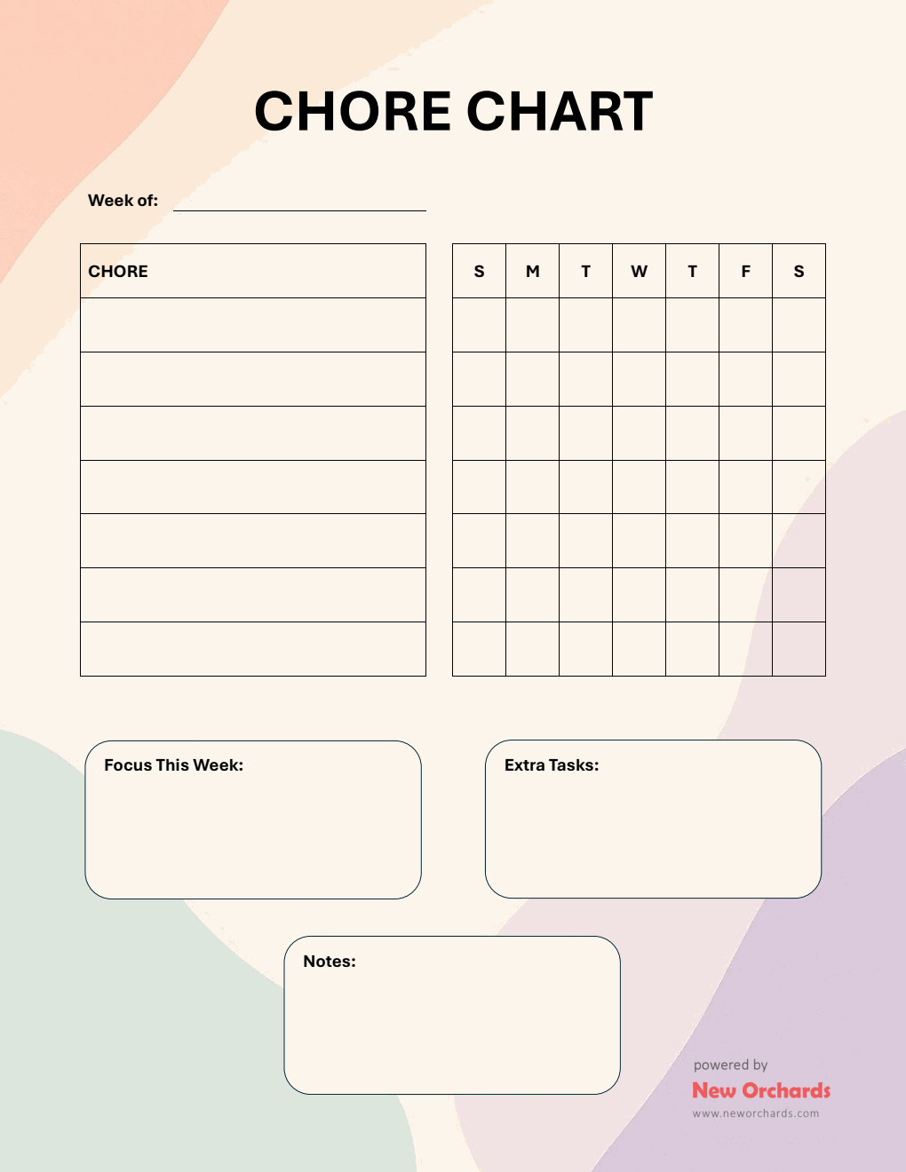 Chore Task Graph Free Task Tracker Templates (PDF, Word, Excel)