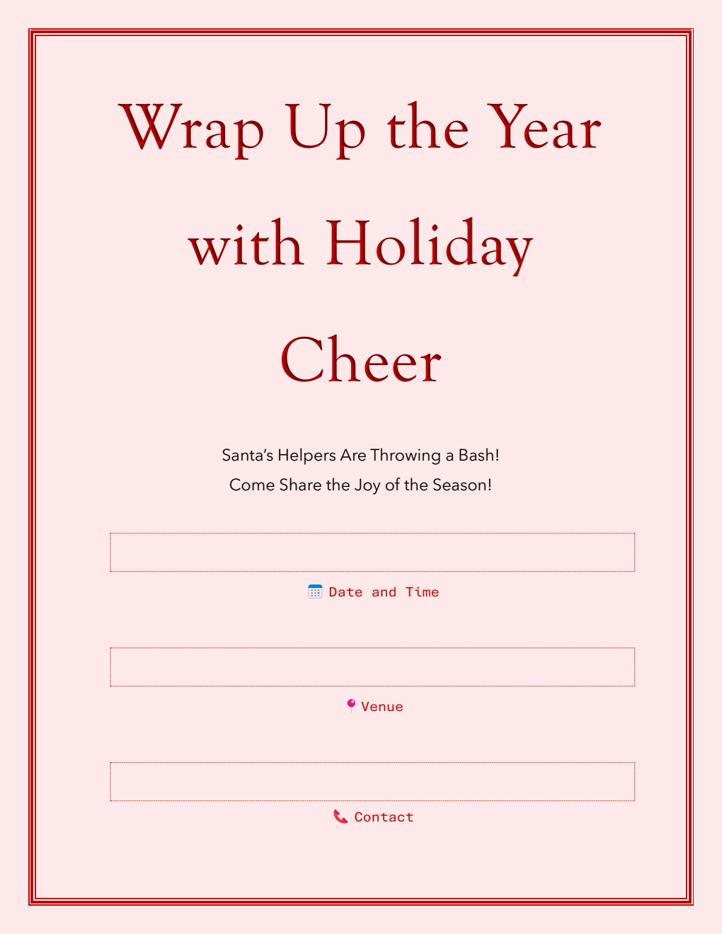 Free Holiday Party Templates (PDF, Word, Excel)