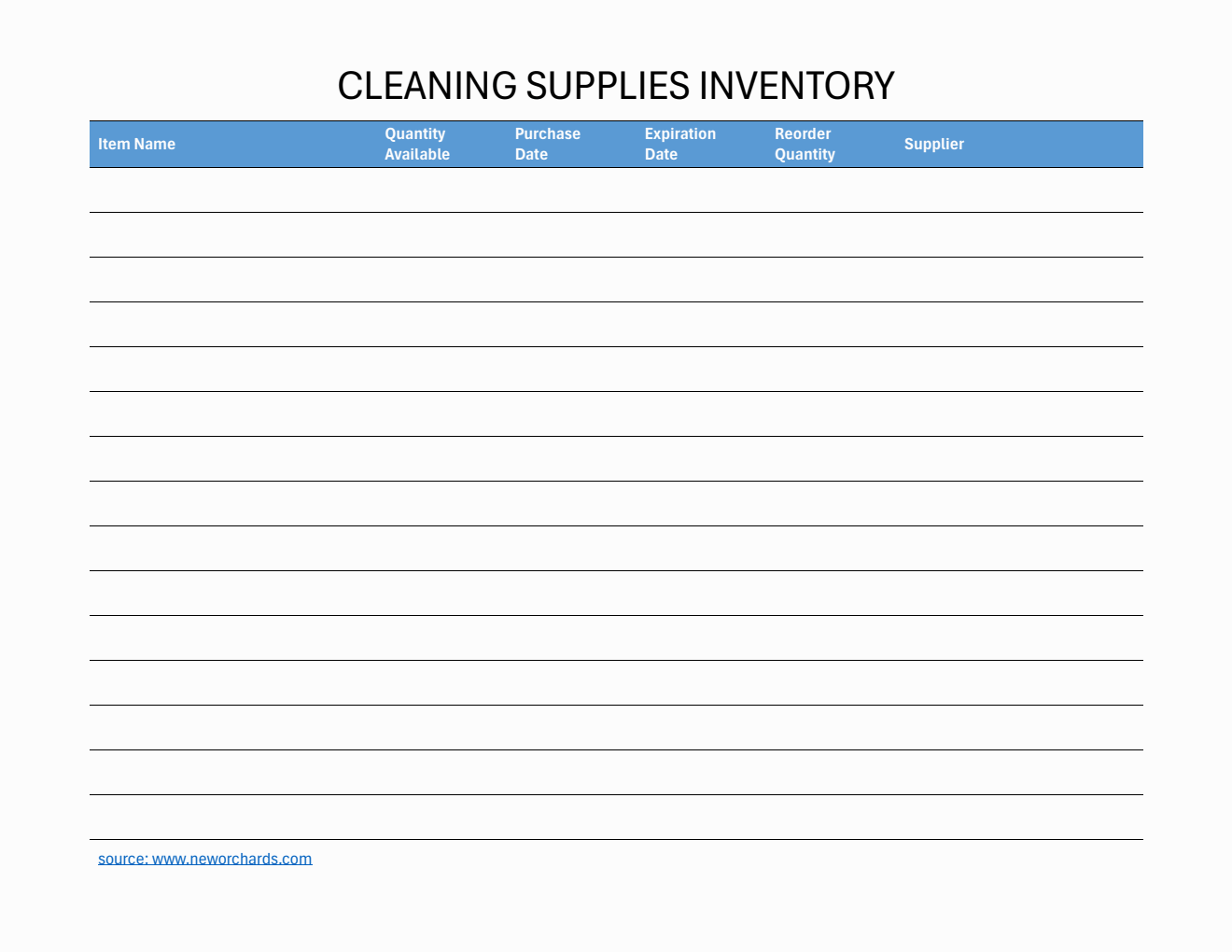 free editable inventory templates in word to download... Free Editable Supplies Inventory Template (Word)