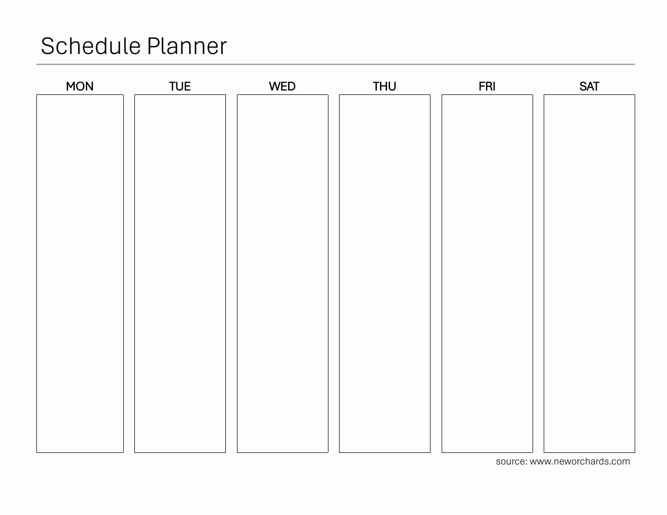 Course Timetable Planner Free Student Planner Templates (PDF, Word, Excel)