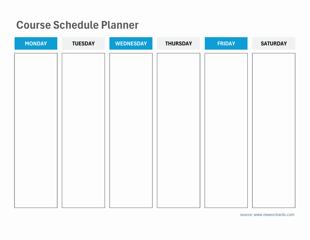 Free Class Schedule Templates (PDF, Word, Excel)