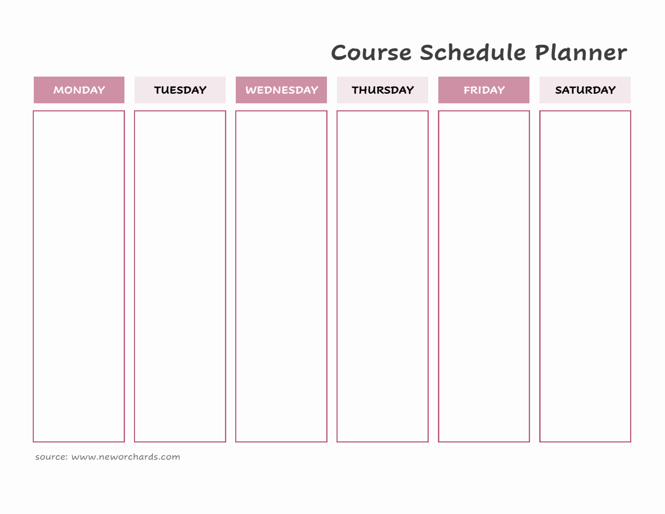 Course List Template Excel Free Excel To Do List Templates