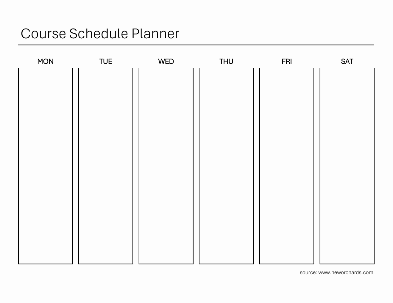 Free Course Schedule Planner Templates PDF Word Excel free-course-schedule-planner-templates-pdf-word-excel
