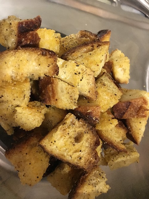 Crunchy Sourdough Croutons Recipe