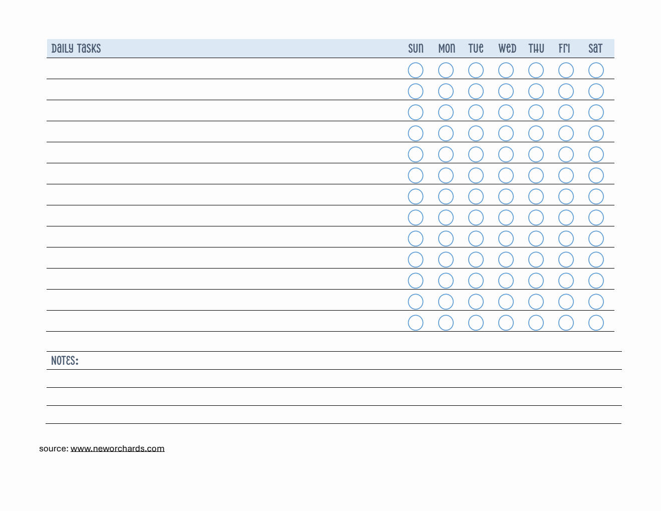 Free Daily Checklist Templates (PDF, Word, Excel)