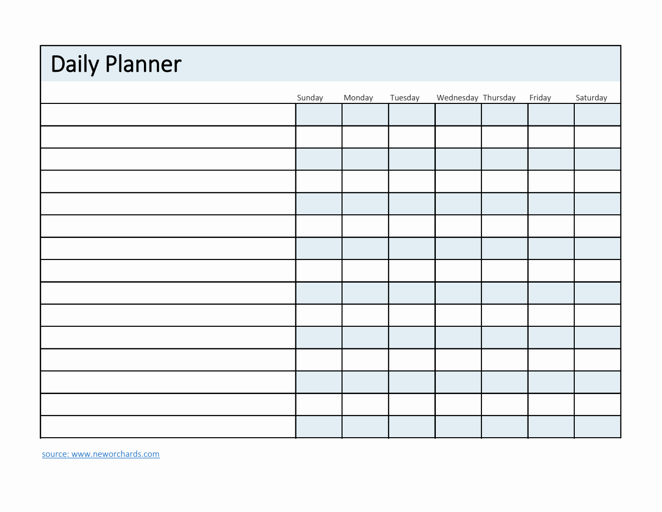 Free Excel Daily Checklist Templates Free excel daily checklist templates