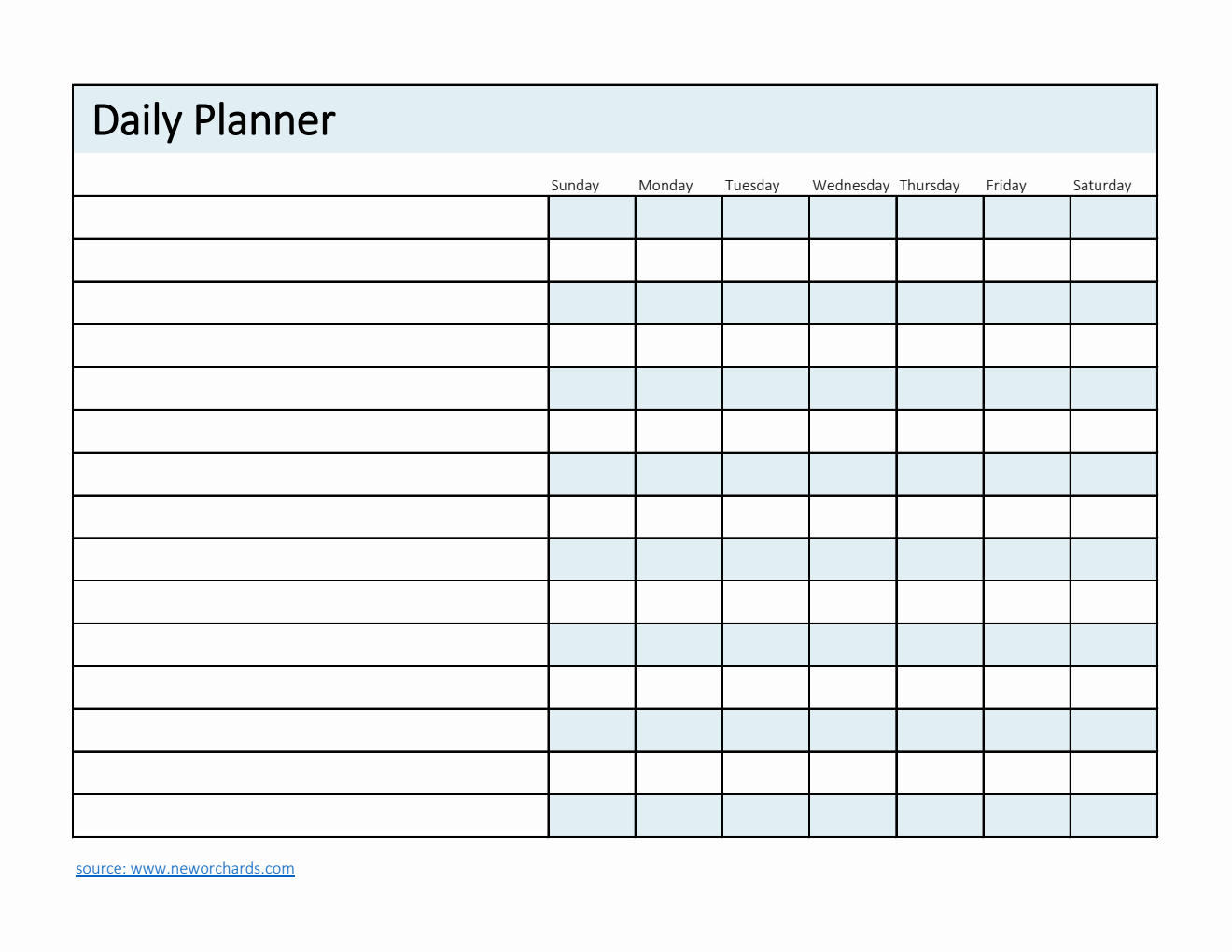 Free Daily Checklist Templates (PDF, Word, Excel)
