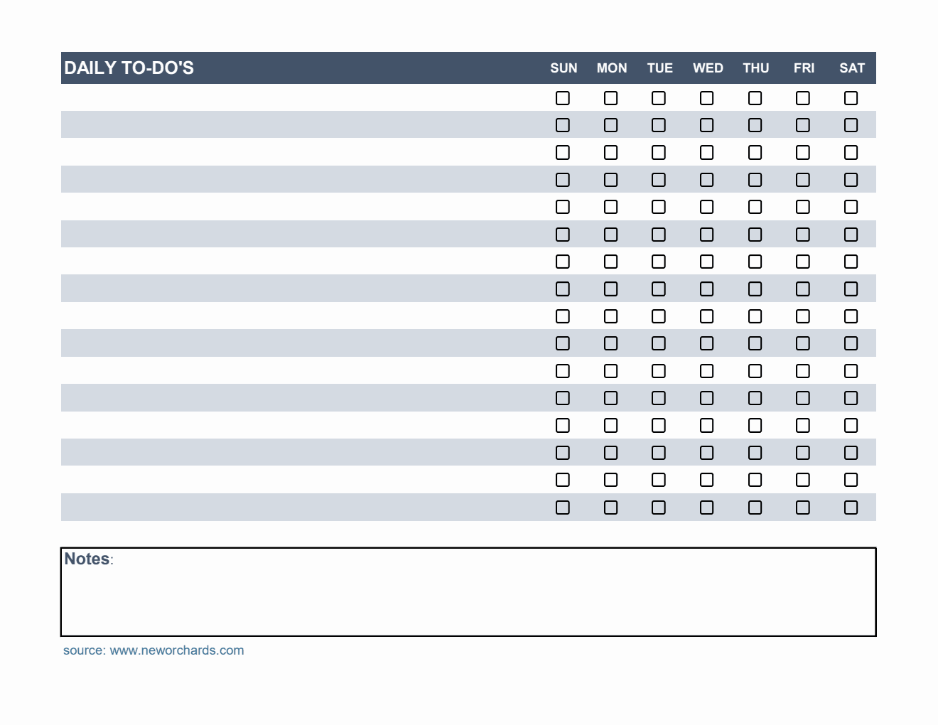 Free Weekly Checklist Templates PDF Word Excel free-weekly-checklist-templates-pdf-word-excel