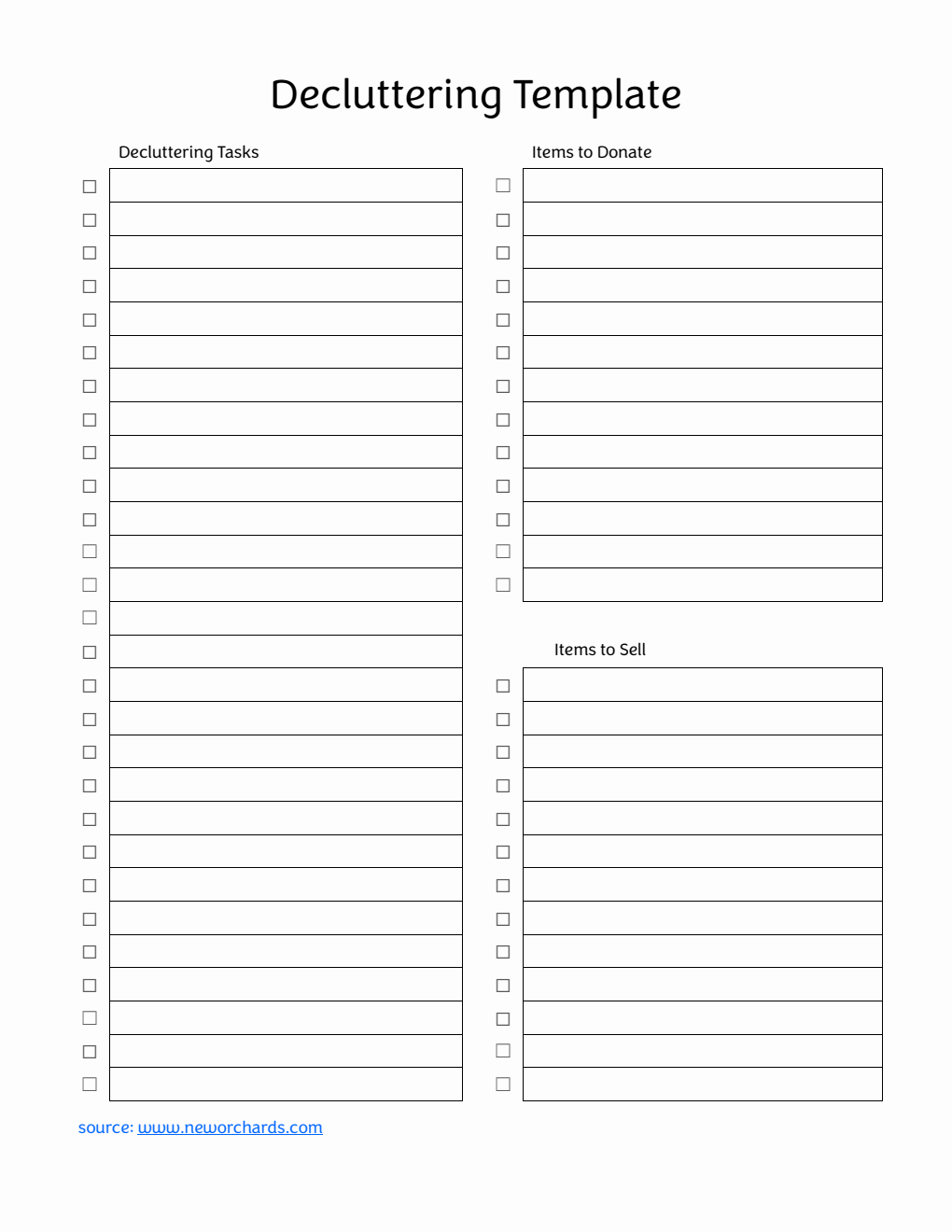 Free Cleaning Checklist Templates (PDF, Word, Excel)