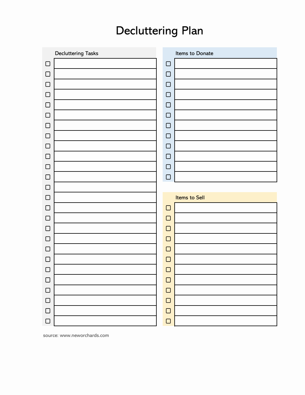 Cluttered Excel Free Excel Planner Templates
