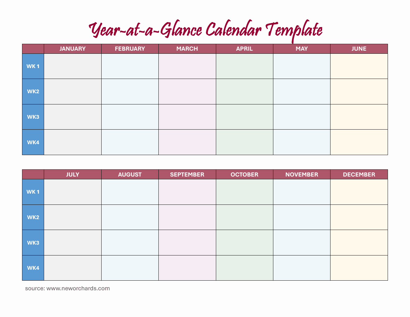 Yearly Planner | Download and Edit in Word