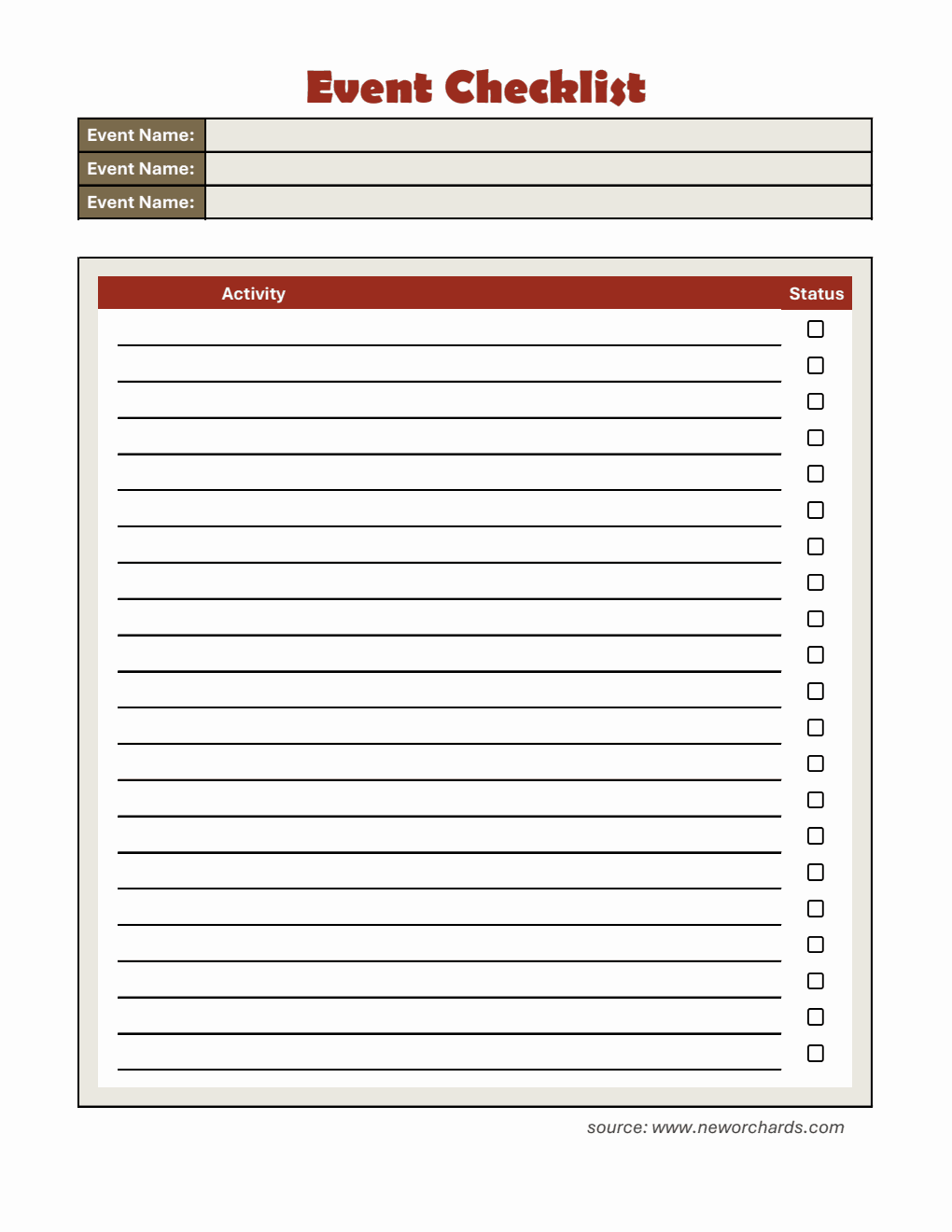 Free Checklist Templates (PDF, Word, Excel)