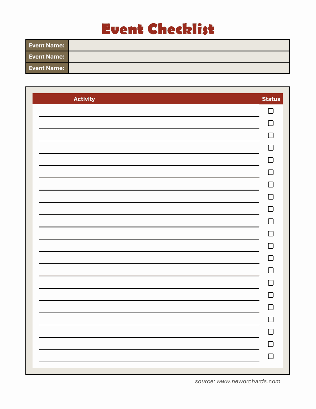 Free Event Planner Templates (PDF, Word, Excel)