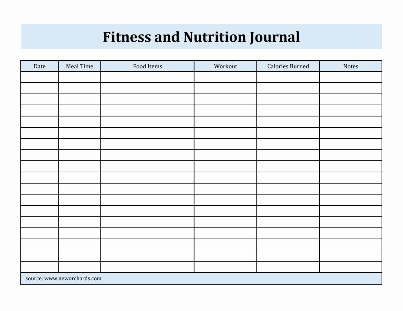 Free Excel Nutrition Tracker Templates free-excel-nutrition-tracker-templates