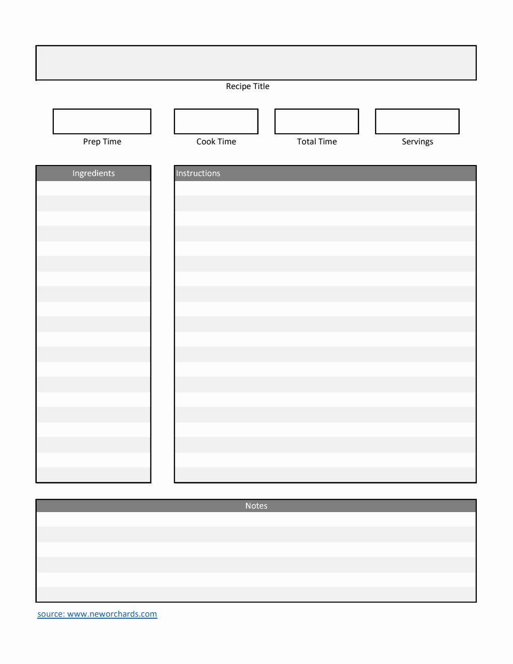 Free Cooking Templates PDF Word Excel Free cooking templates pdf word excel