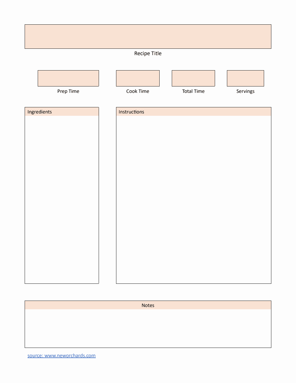 Recipe Card | Free to Download in PDF (Customizable)