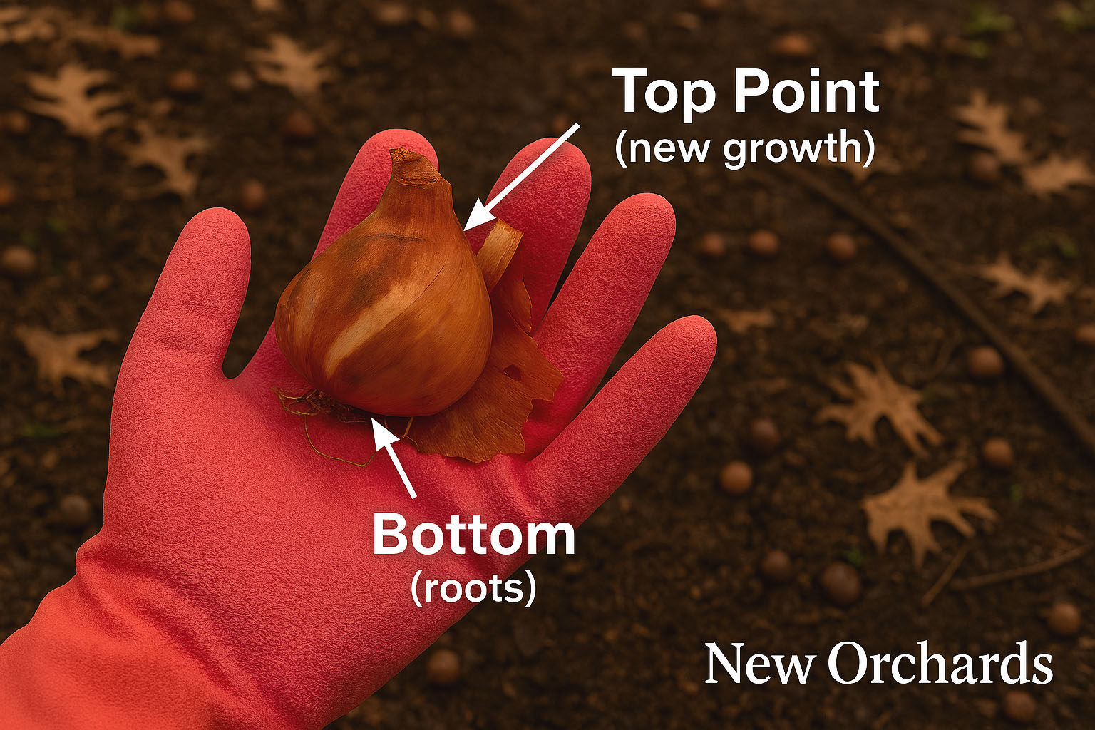 Bulb Orientation: Pointy End Up, Root Bottom