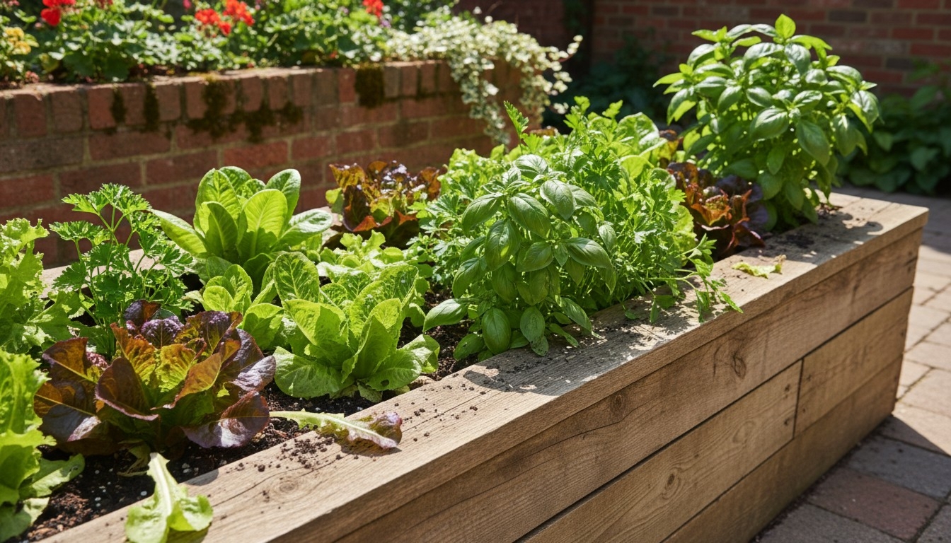 Raised Wooden Planter