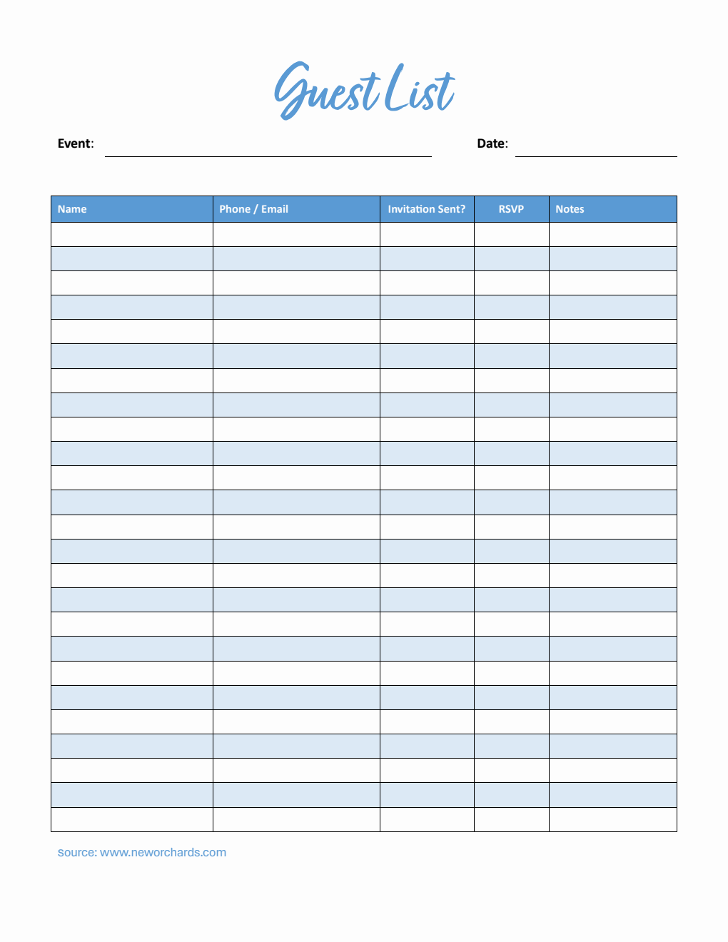 Sample Guest Editable Free Tracker Templates (PDF, Word, Excel)