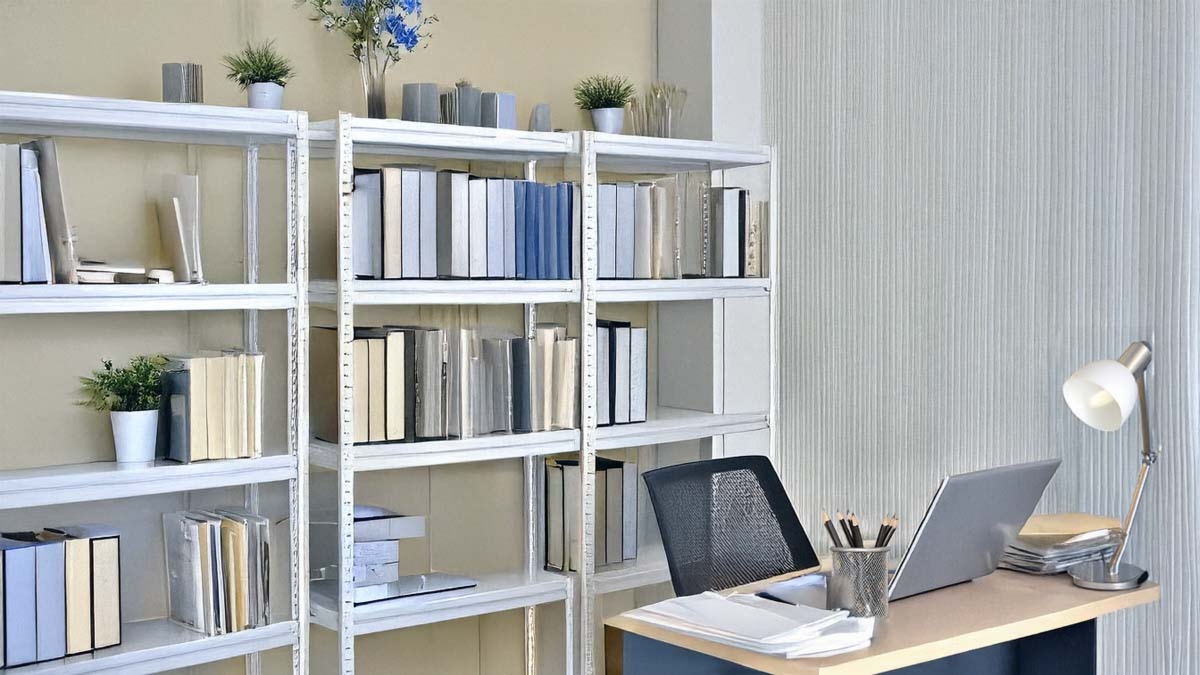 Vertical Storage Space In Office