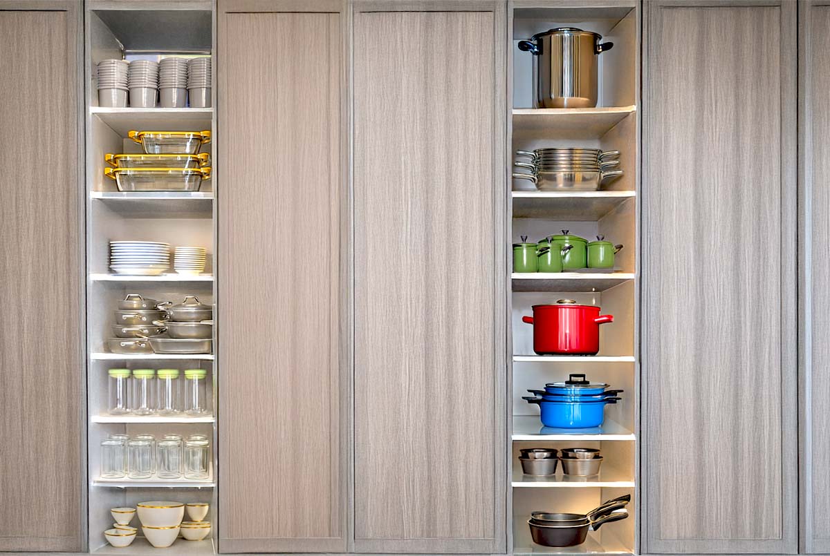Kitchen Storage With Tall Cabinets