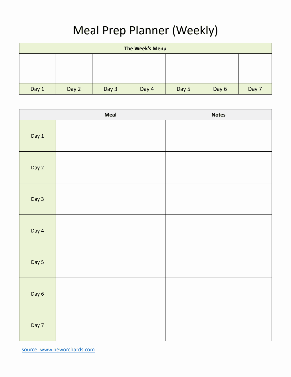  Meal Prep Planner | Free Download in (PDF)