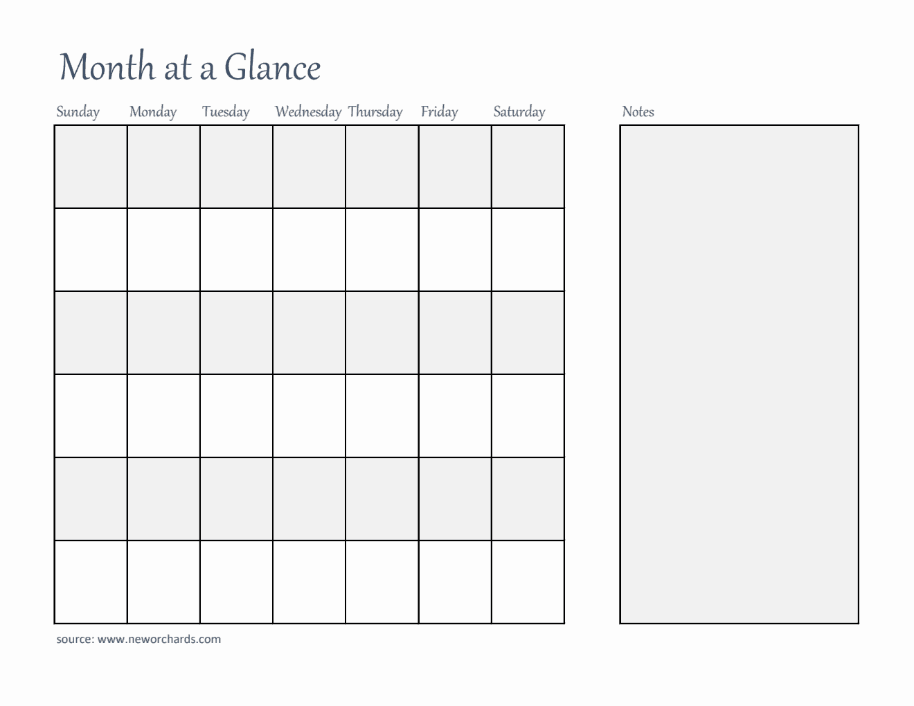 Free Month At A Glance Templates PDF Word Excel free-month-at-a-glance-templates-pdf-word-excel