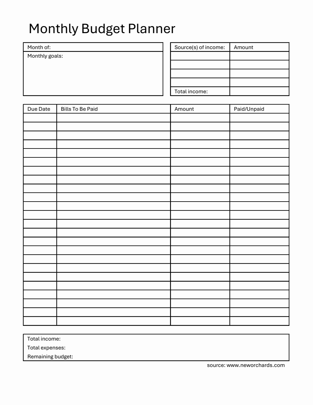 Free Excel Budget Planner Templates free-excel-budget-planner-templates