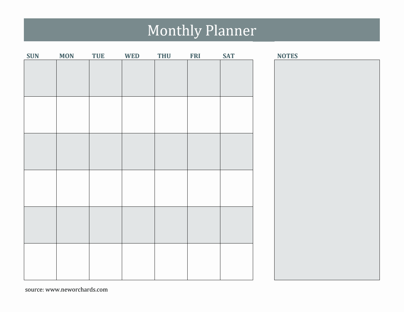Free Monthly Planner Templates PDF Word Excel free-monthly-planner-templates-pdf-word-excel