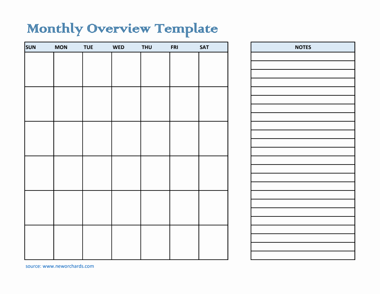Free Monthly Planner Templates (PDF, Word, Excel)