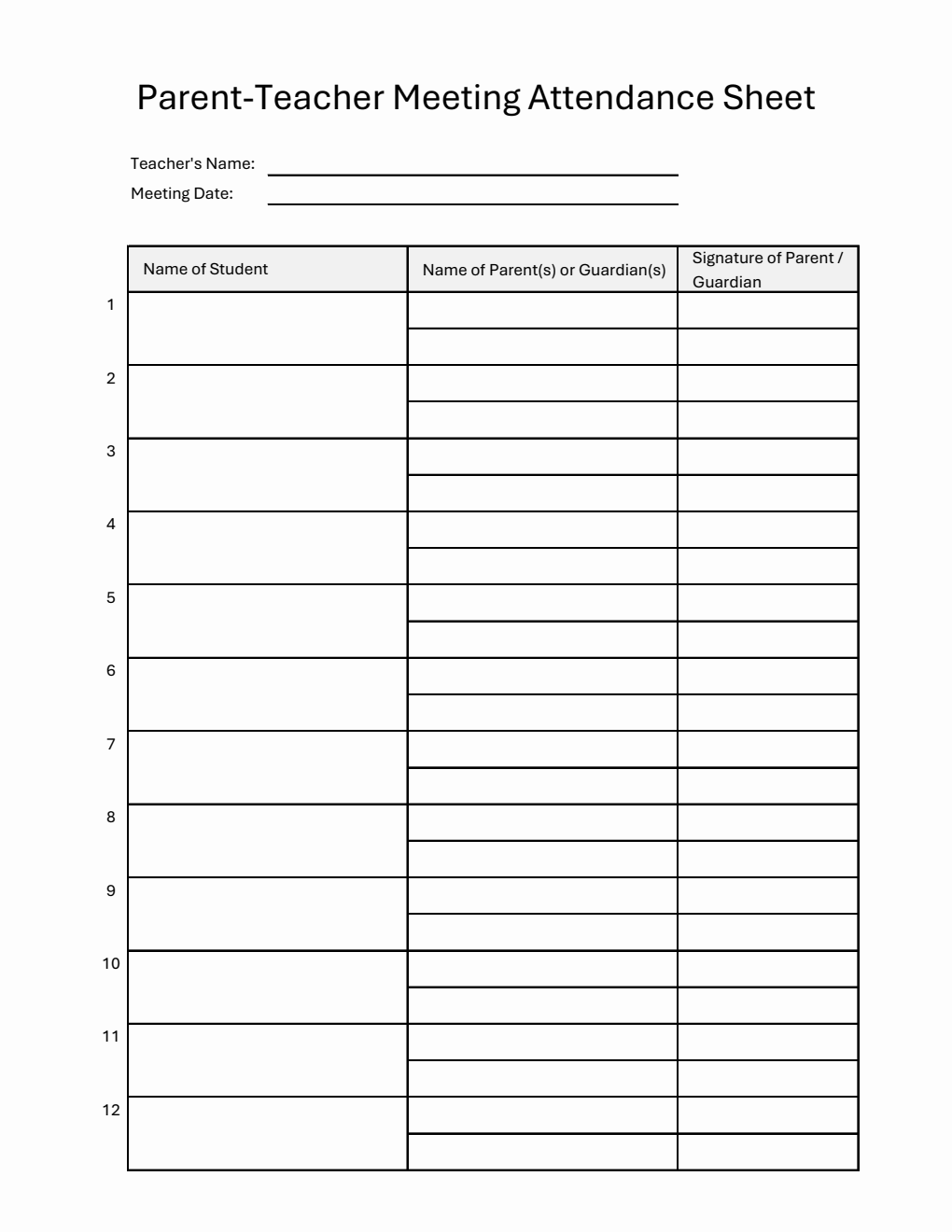Free Meeting Templates PDF Word Excel free-meeting-templates-pdf-word-excel