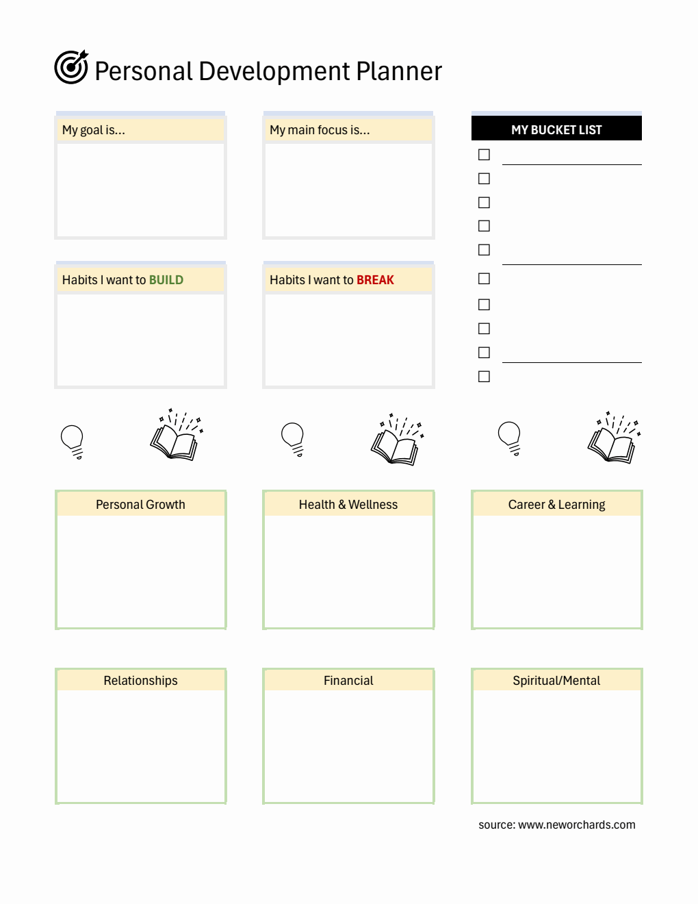 Individual Development Tracker Free Personal Development Templates (PDF, Word, Excel)