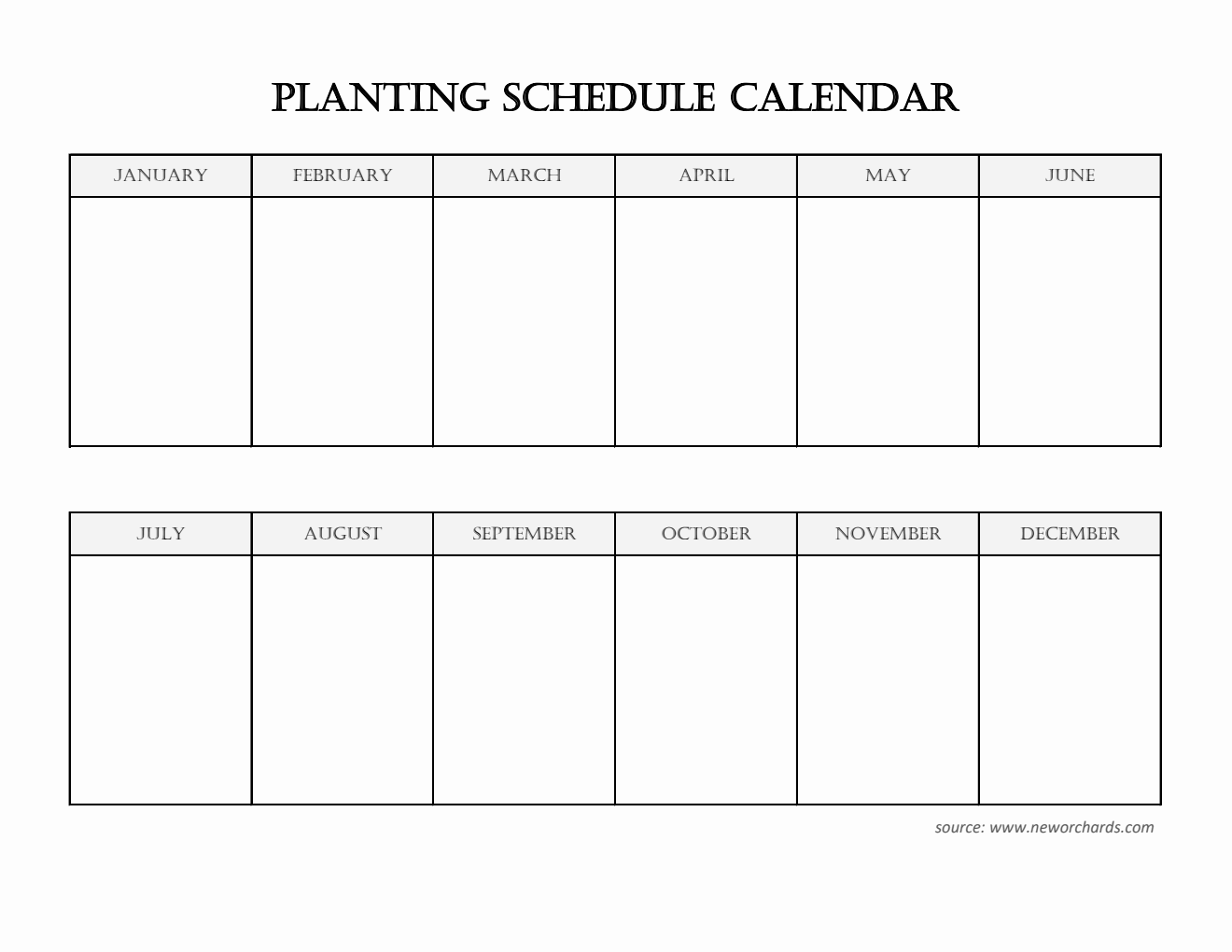 Free Planting Calendar Templates (PDF, Word, Excel)