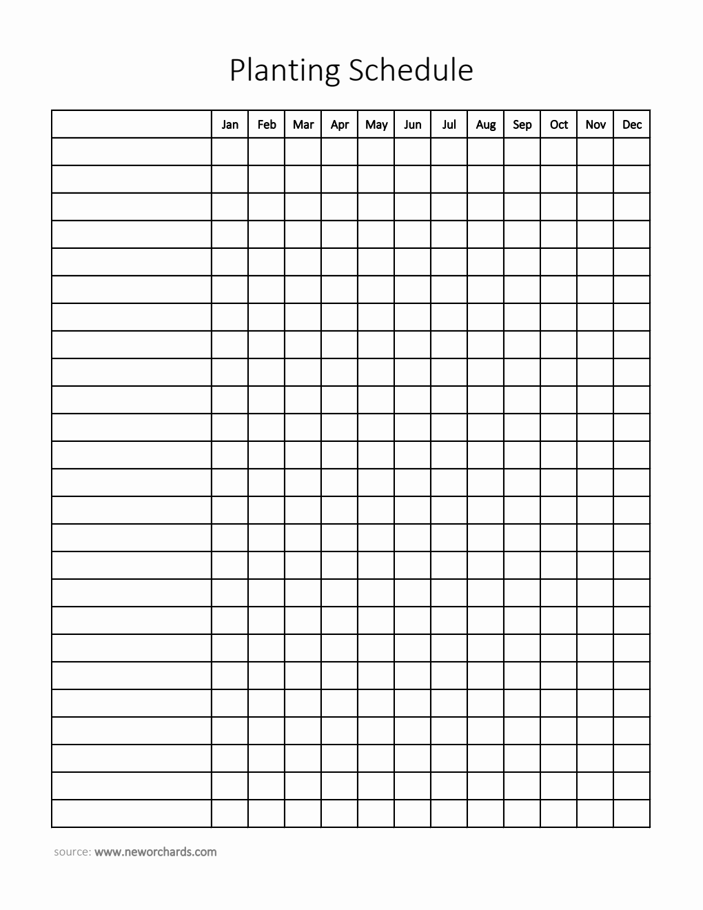 Free Excel Planting Calendar Templates Free Excel Planting Calendar Templates