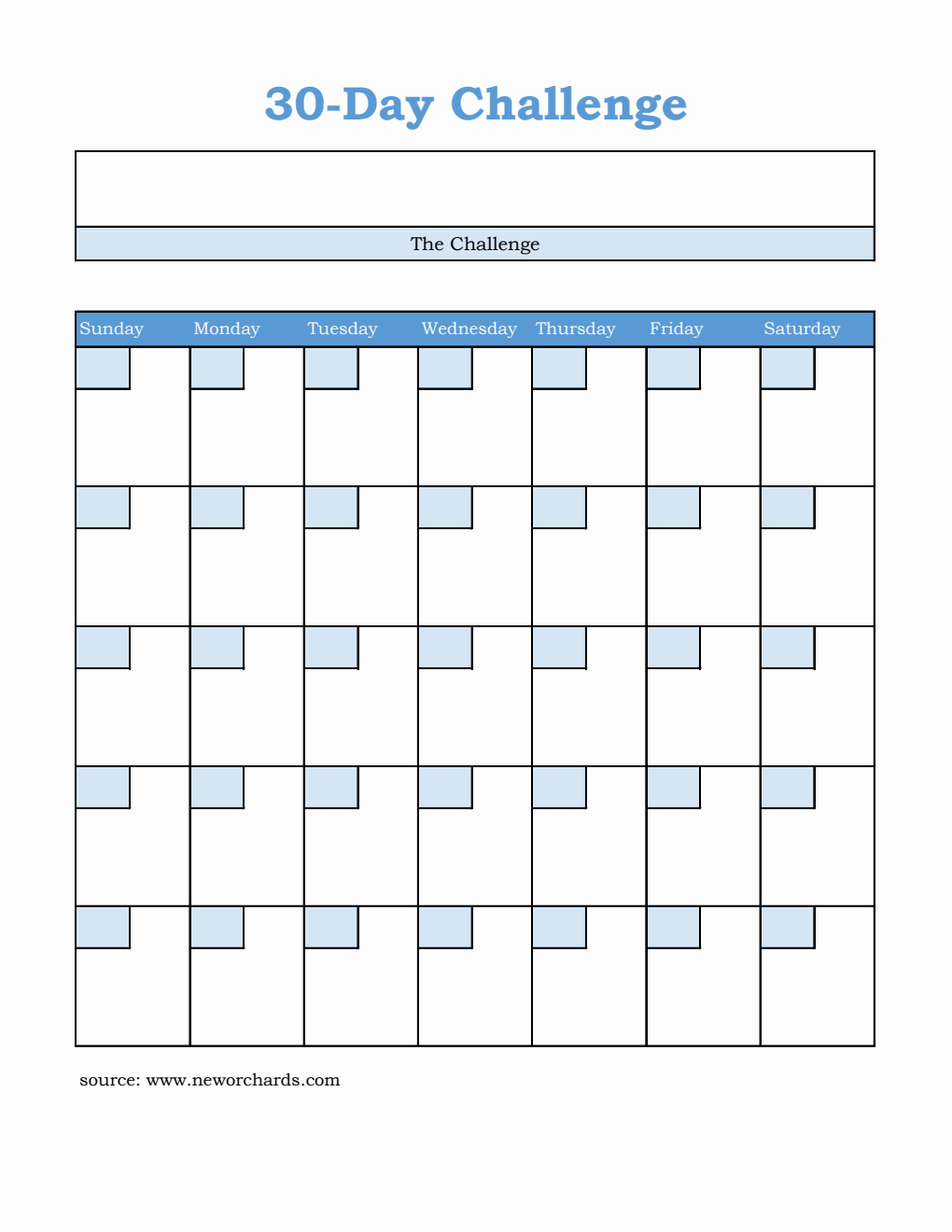 Free Challenge Templates (PDF Word Excel) Free Challenge Templates (PDF Word Excel)