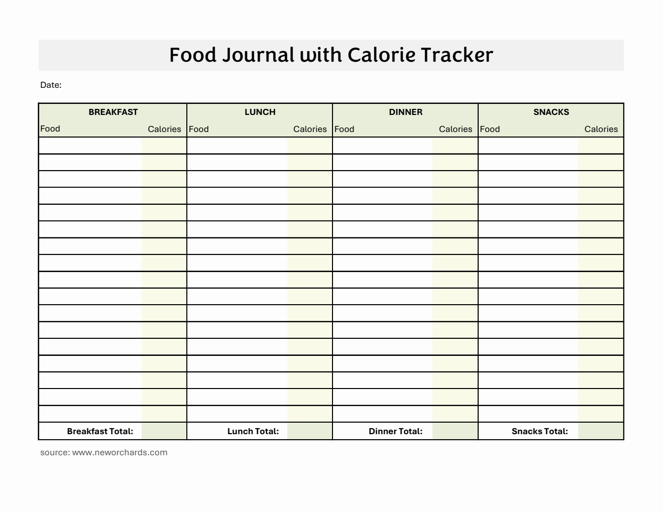 Free Food Tracking Templates PDF Word Excel free-food-tracking-templates-pdf-word-excel