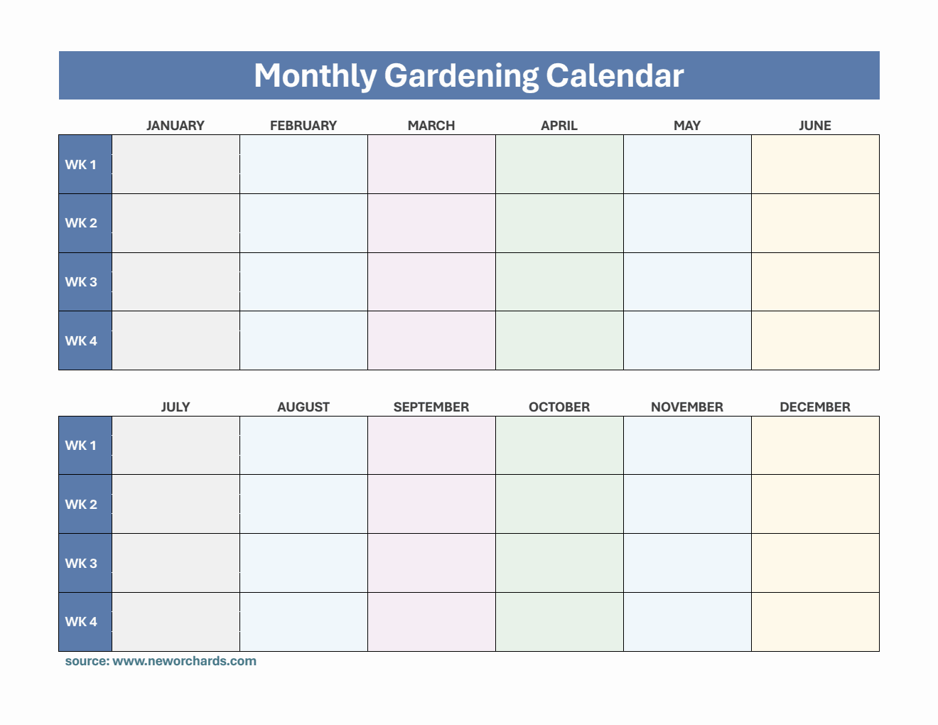 Free Planting Calendar Templates (PDF, Word, Excel)