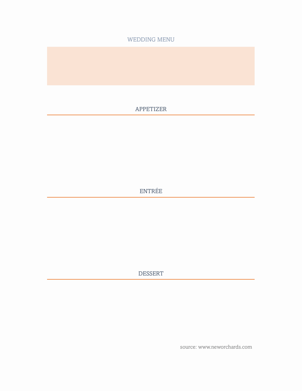 Free PDF Menu Planner Templates