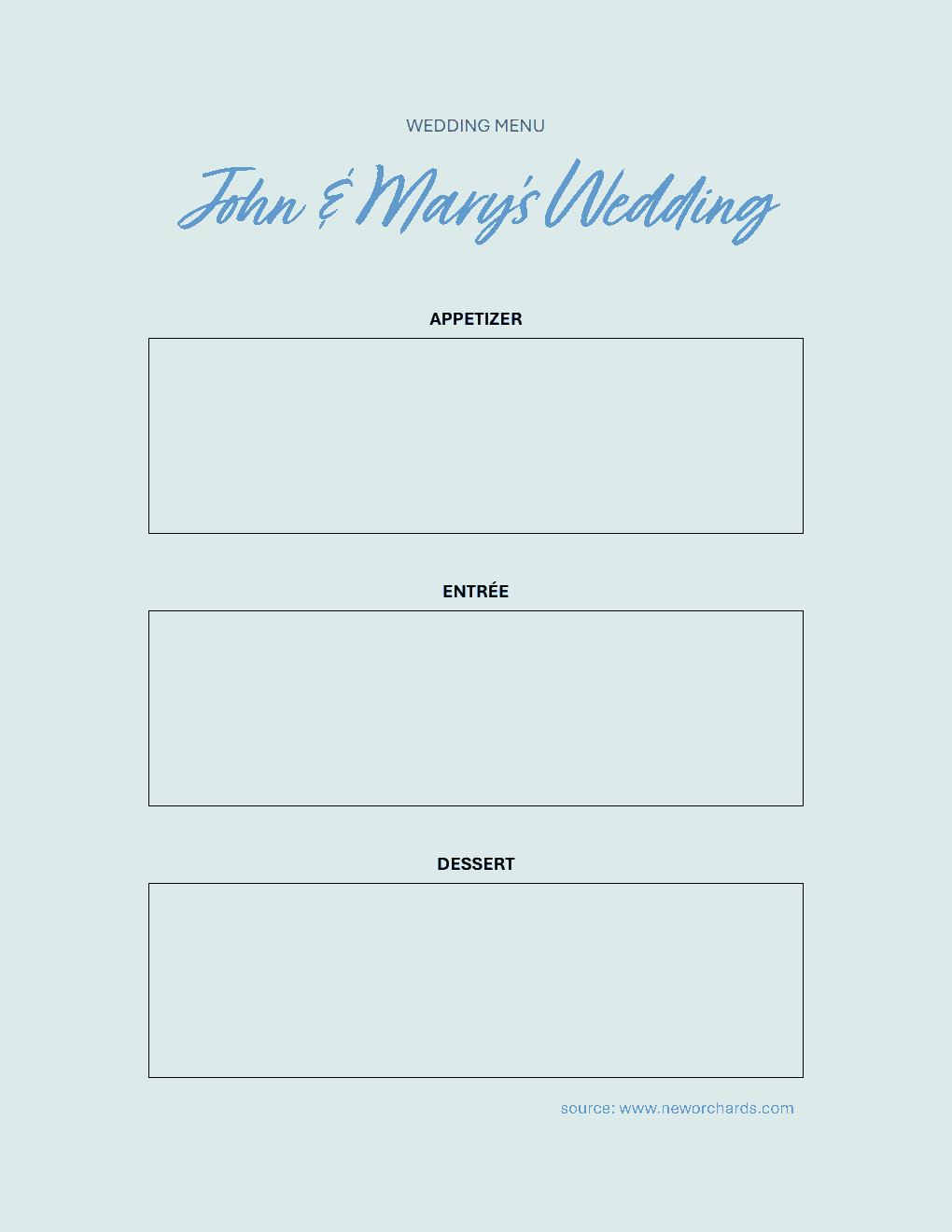 Free Menu Planner Templates (PDF, Word, Excel)