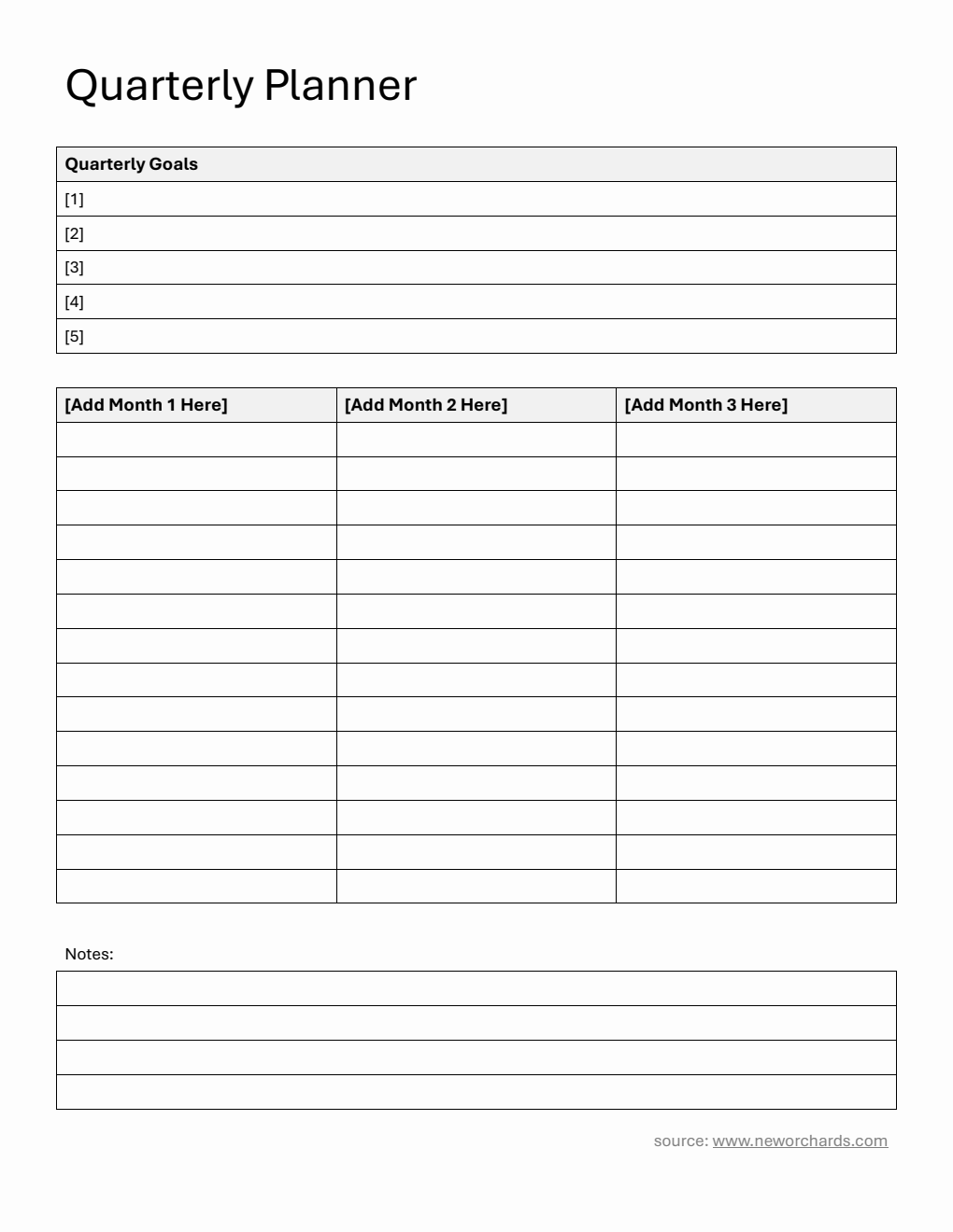 Free Monthly Planner Templates (PDF, Word, Excel)