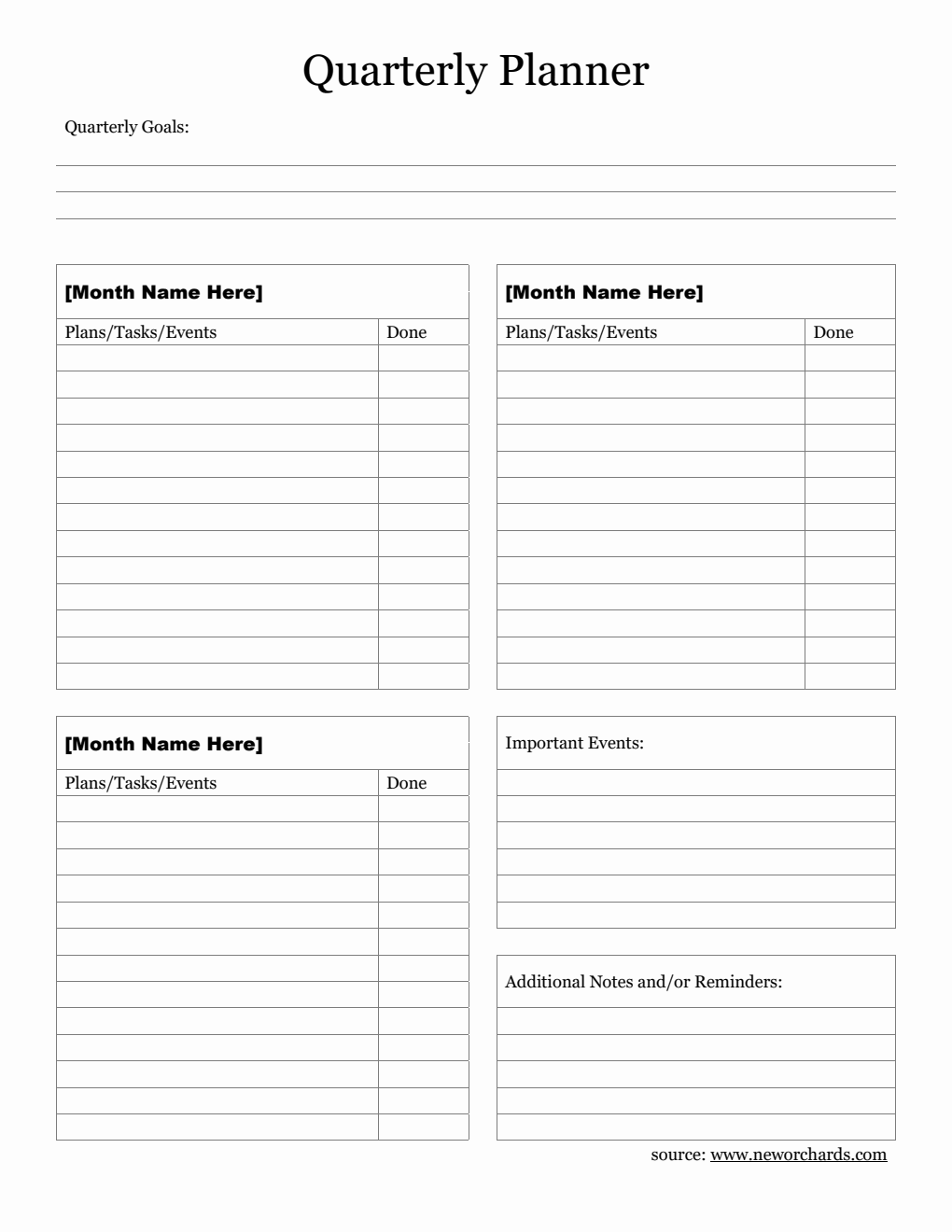 Free Monthly Planner Templates (PDF, Word, Excel)
